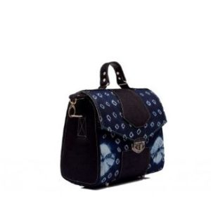 Navy Blue African Print Purse - AFRICA BLOOMS