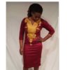 Red Gold Dashiki Dress - AFRICA BLOOMS