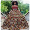 Beautiful African Print Dress - AFRICA BLOOMS