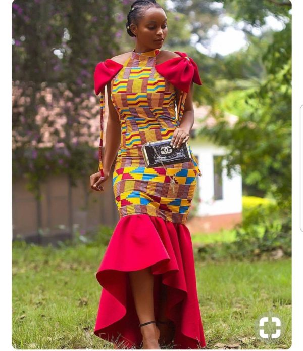 Beautiful African Kente Dress - AFRICA BLOOMS