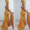 Ghana Kente African Wedding Dress - AFRICA BLOOMS
