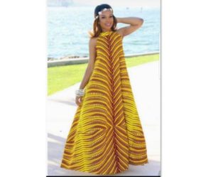 Modern African Dress Style | Long Ankara Dress Womens | Africa Blooms