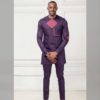 Purple African Clothing for Men – Dashiki African Wedding Suit for Men - AFRICA BLOOMS