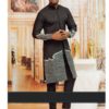 Black & Silver Dashiki for Men – Black African Menwear for Wedding – Special Occasion African Outfit – AfricaBlooms