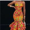 African Kente Dress for Wedding & Prom - AFRICA BLOOMS