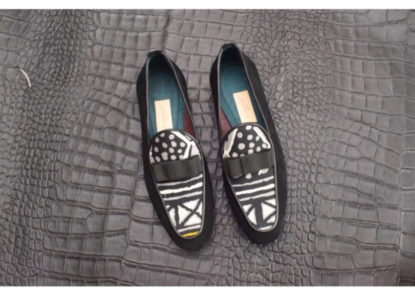 Black African Tribal Mens Shoes Loafer - Black Fashion Shoes for Men - AFRICABLOOMS