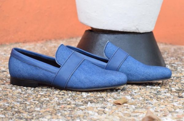 Blue Mens Casual Fashion Loafers Shoes - Buy Blue Casual Menswear - AFRICABLOOMS