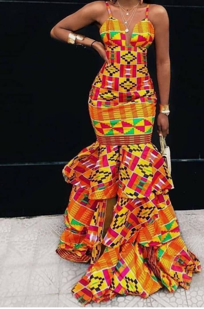 African Kente Dress For Wedding Buy African Prom Dress Africa Blooms