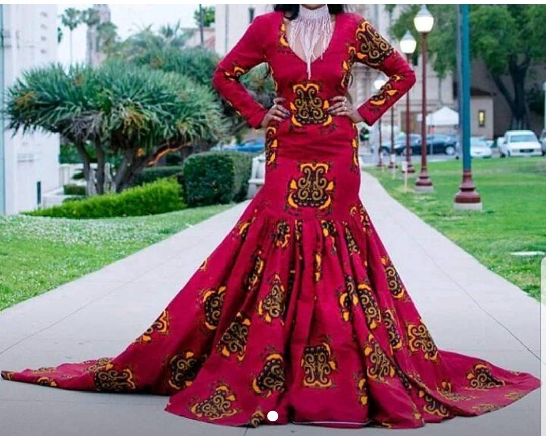 Traditional African Bridal Dress for Customizable Wedding Outfits