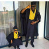 Matching Black & Gold Agbada for Father & Son - AFRICA BLOOMS