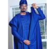 Royal Blue Agbada Wedding Suit - AFRICA BLOOMS