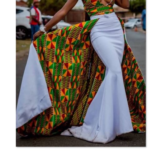 african dress with cape