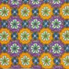 African Fabric -Purple & Gold Ankara African Print Fabric Shop - 25 - AFRICABLOOMS