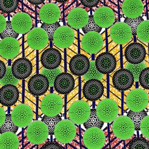Green African Fabric - Ankara African Print Fabric Shop - 32 - AFRICABLOOMS