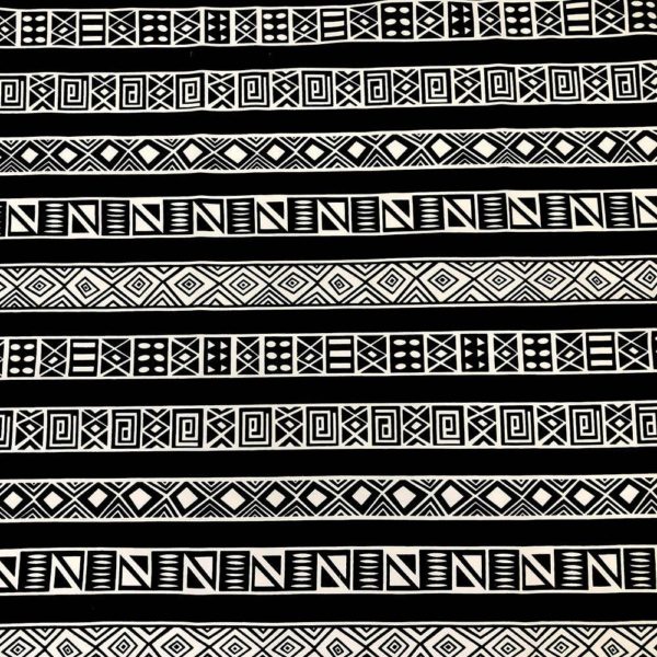Black & White African Fabric - Ankara African Print Fabric Shop - 51 - AFRICABLOOMS