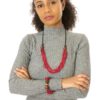 Pink MultiStrand Beads Necklace - 3e - AFRICA BLOOMS