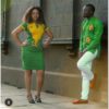 Green & Gold African Clothing Dashiki for Husband & Wife - AFRICA BLOOMS