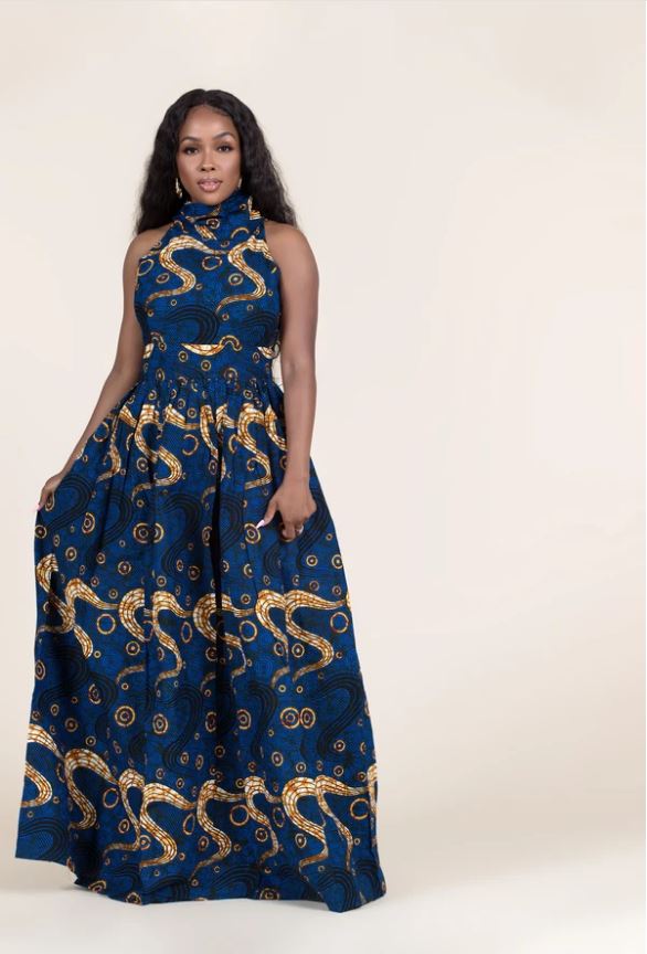 african dashiki maxi dress