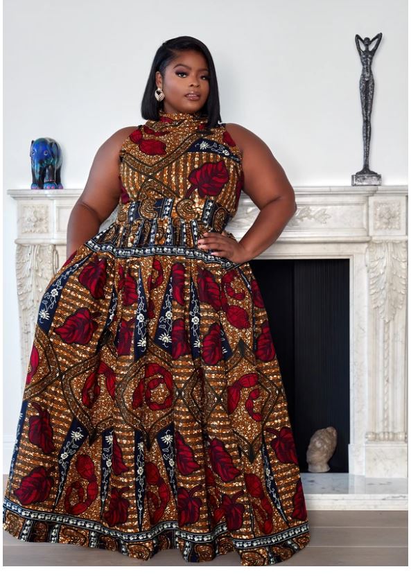 african maxi dresses plus size