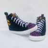 Purple Black African Print Sneakers Sale - AFRICA BLOOMS