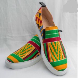 Kente Sneakers African Shoes - Best Ghana Kente Sneakers - Ankara Sneakers - AFRICA BLOOMS